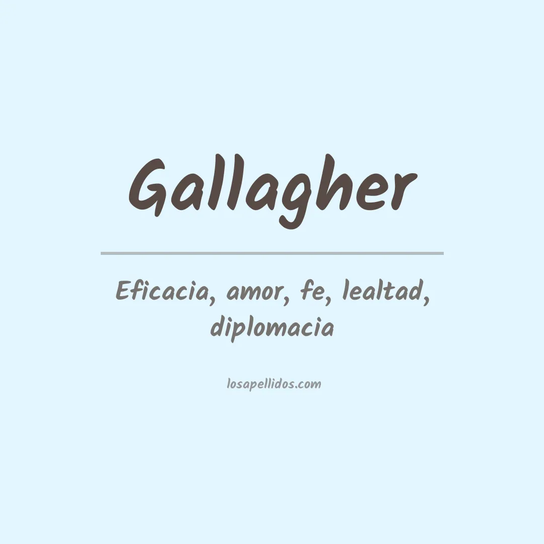 Apellido Gallagher