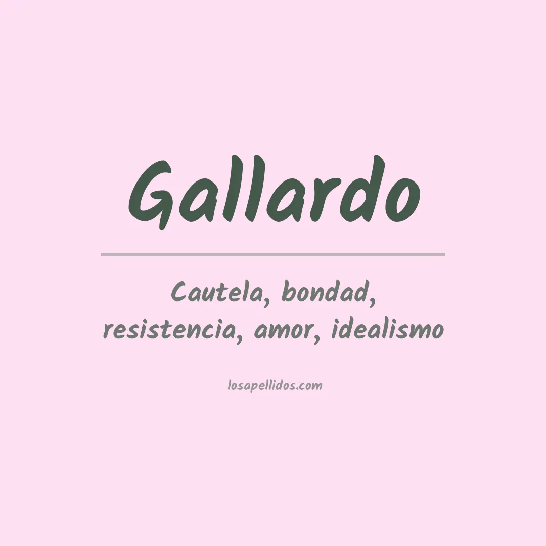 Apellido Gallardo