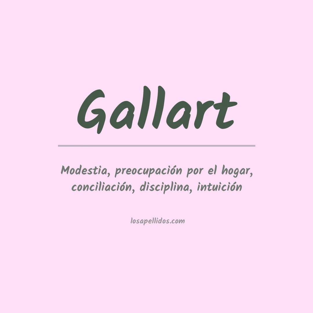 Apellido Gallart