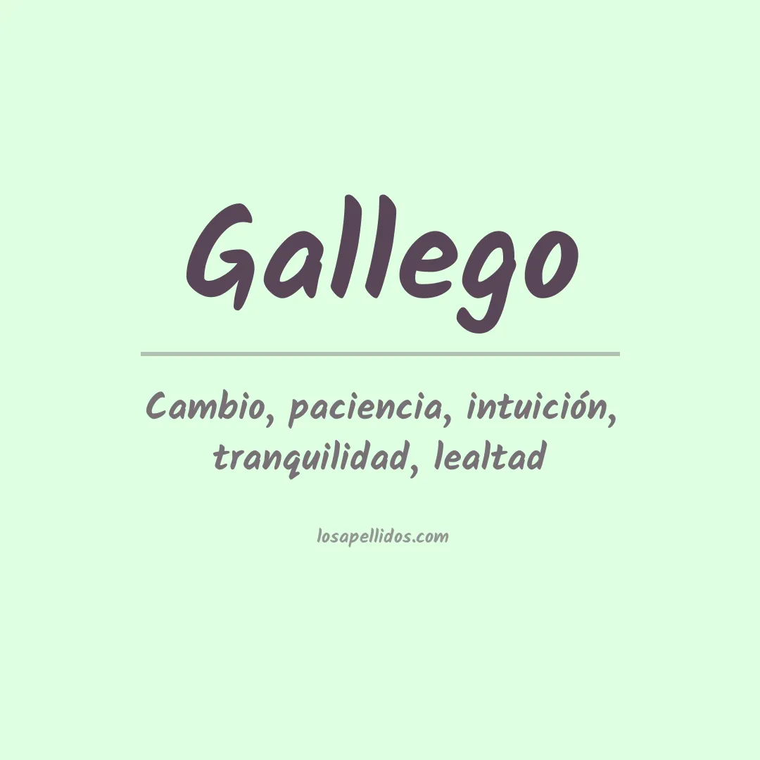 Apellido Gallego