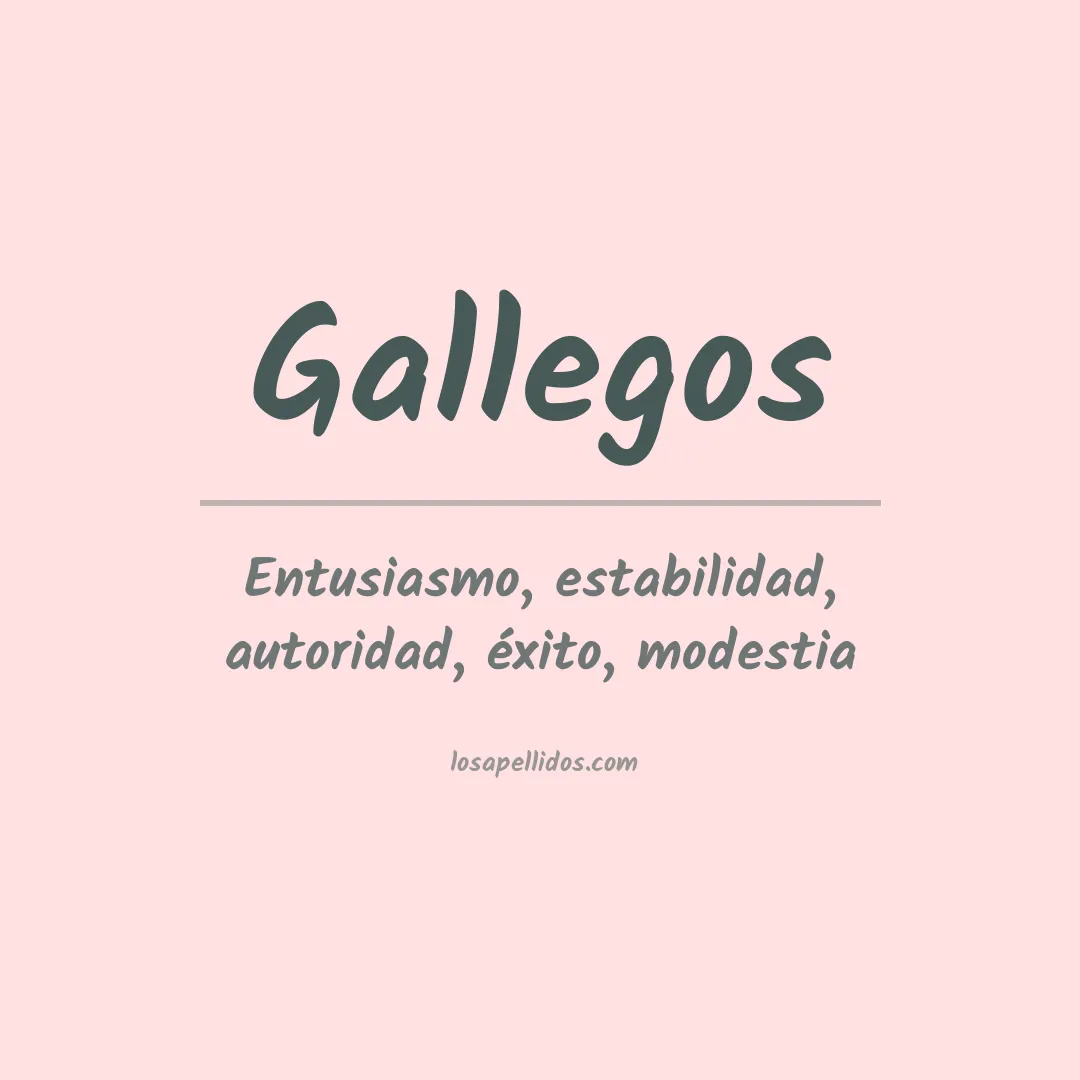 Apellido Gallegos