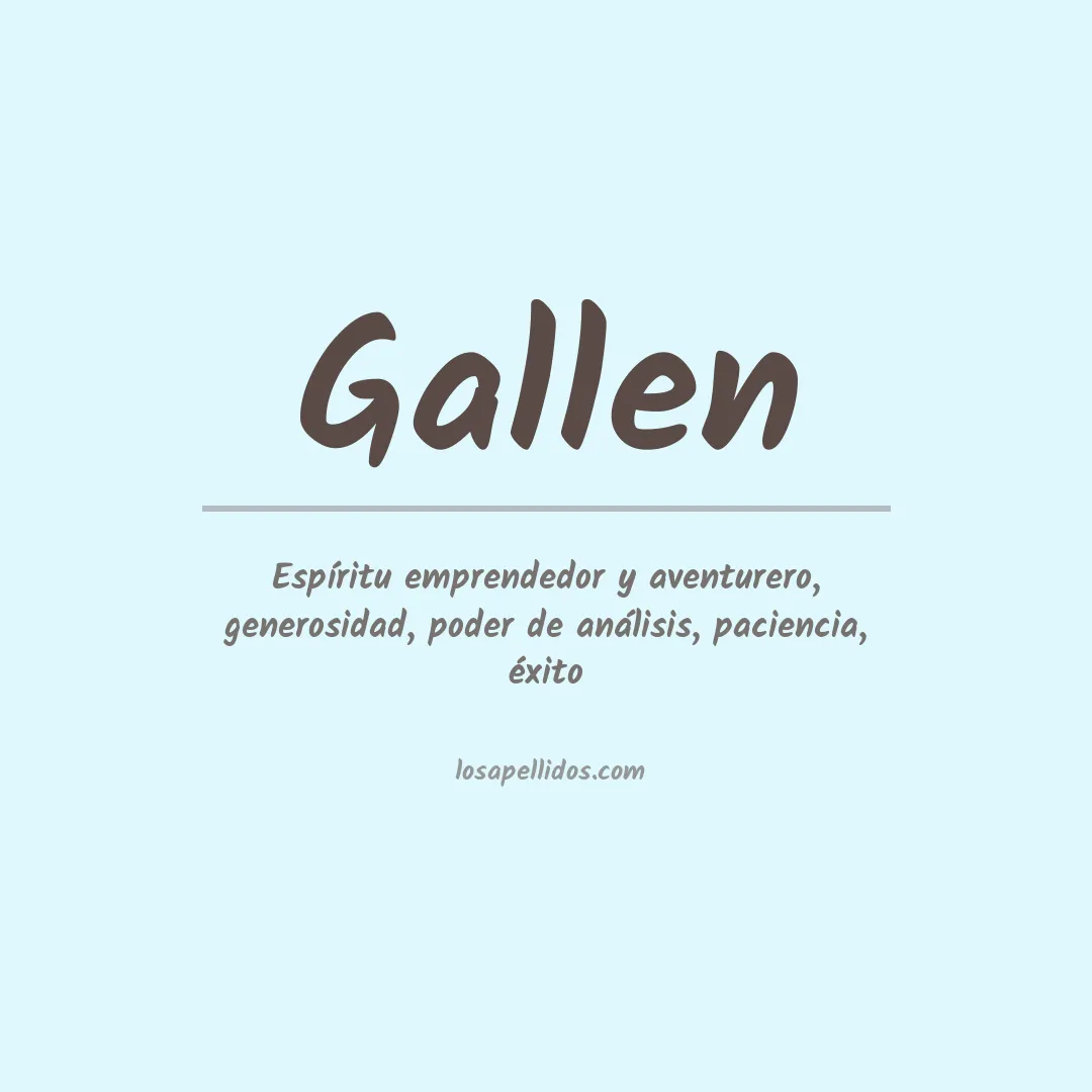 Apellido Gallen