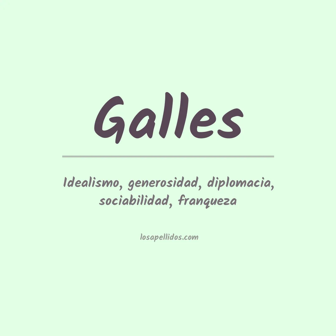 Apellido Galles