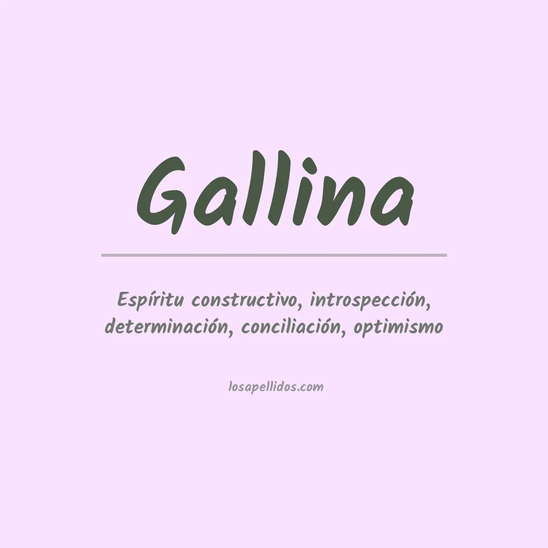 Apellido Gallina
