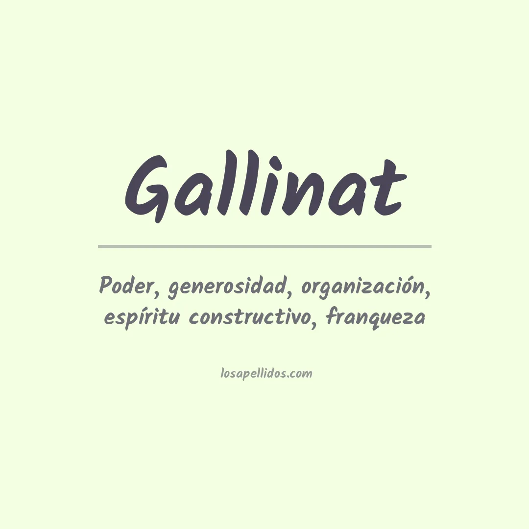 Apellido Gallinat