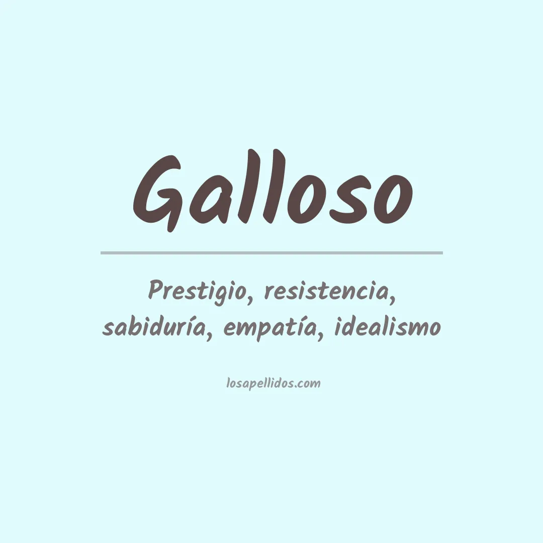 Apellido Galloso