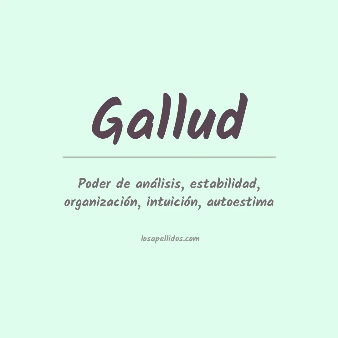 Apellido Gallud