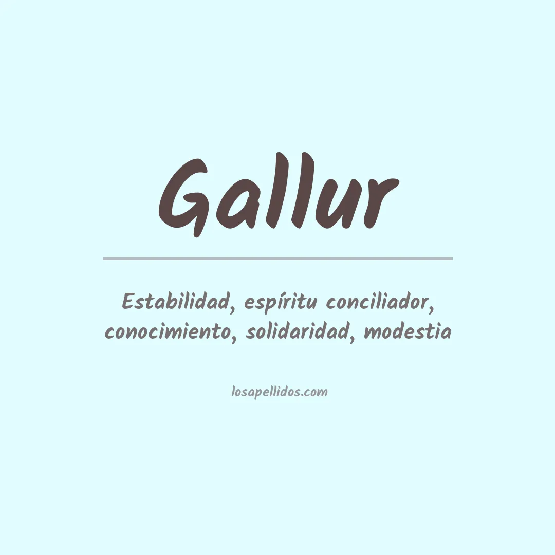 Apellido Gallur