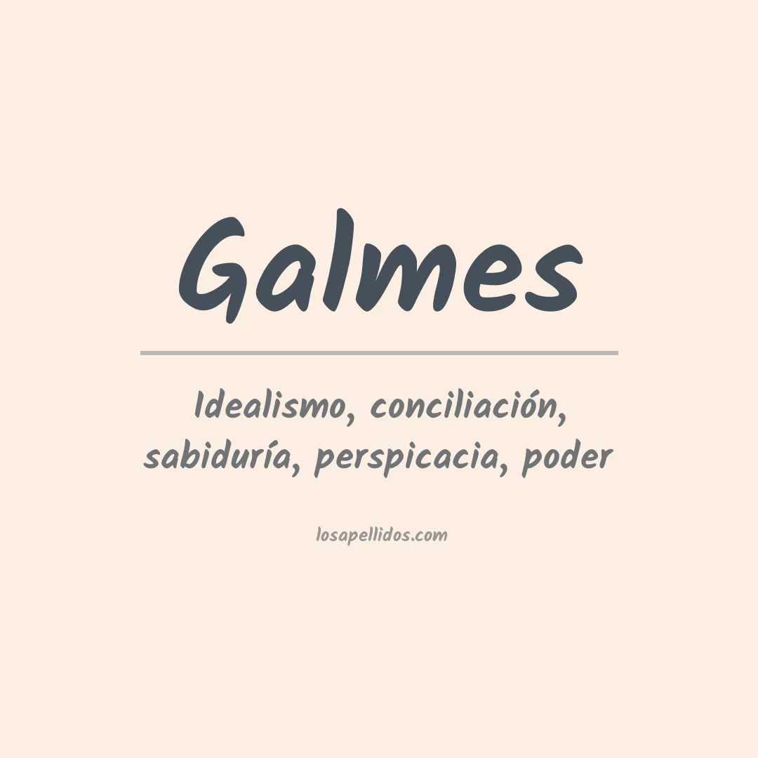 Apellido Galmes