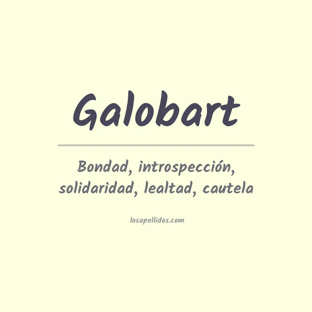Apellido Galobart