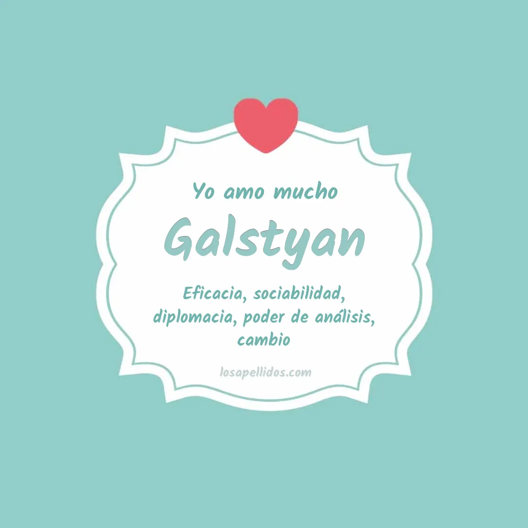 Yo amo mucho Galstyan