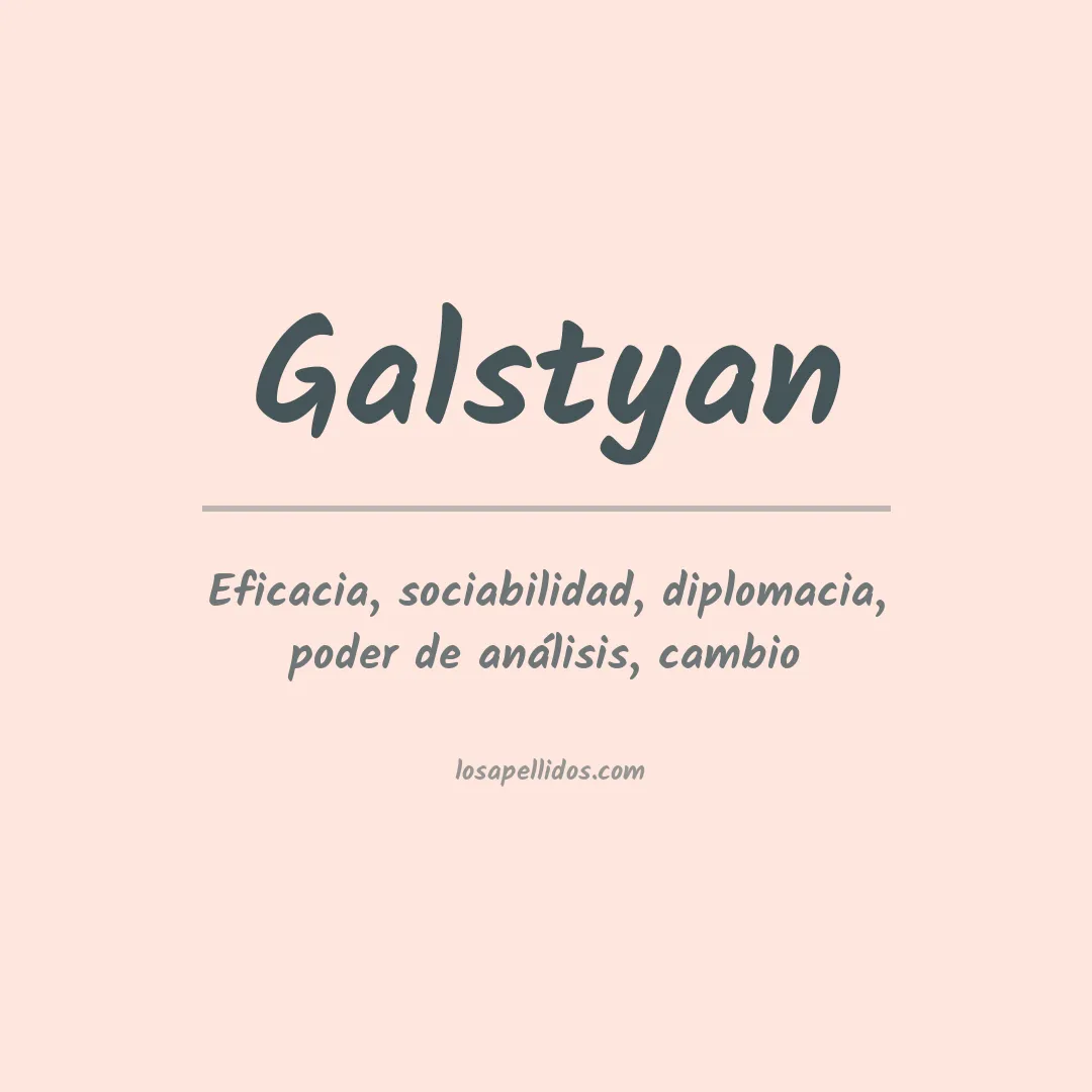 Apellido Galstyan