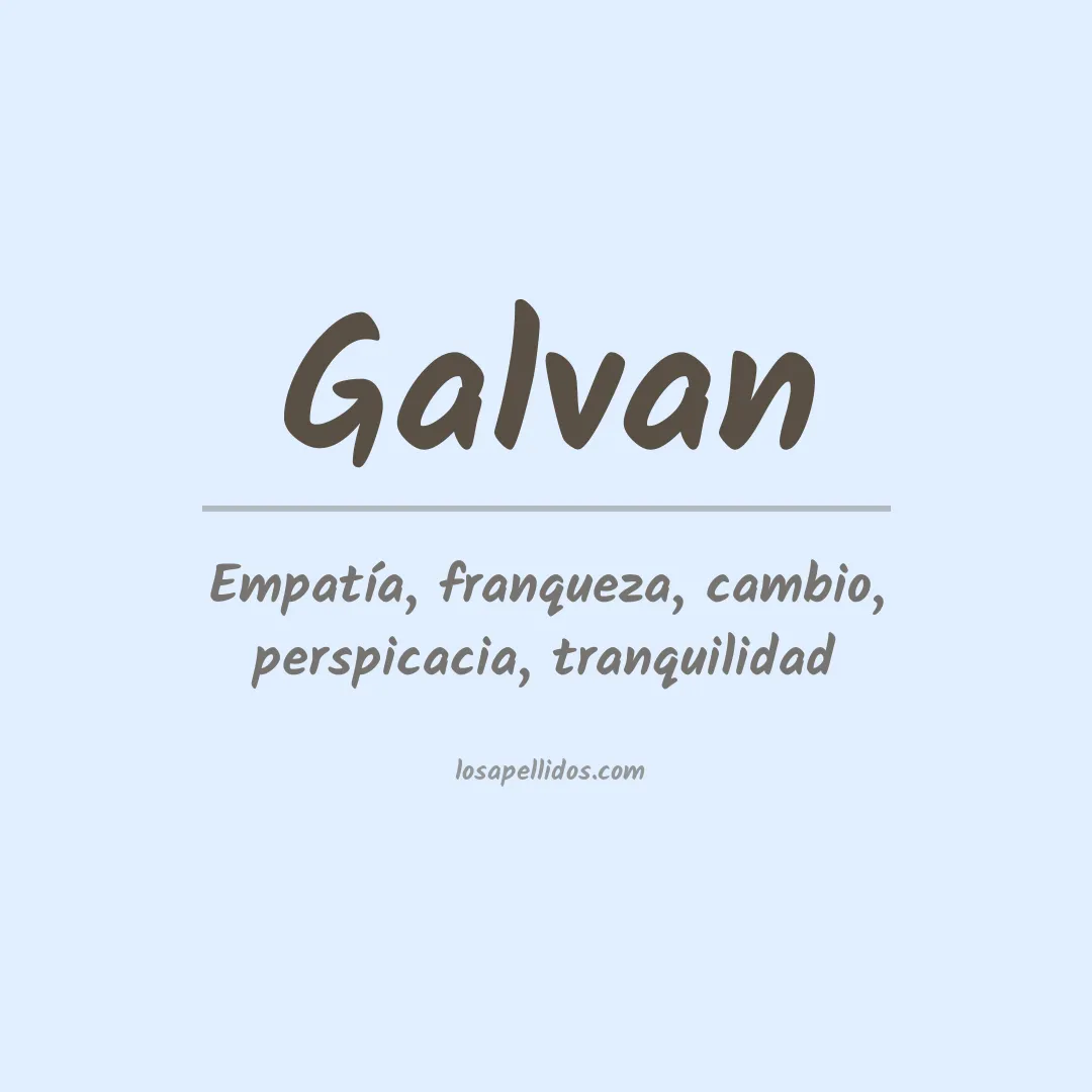 Apellido Galván