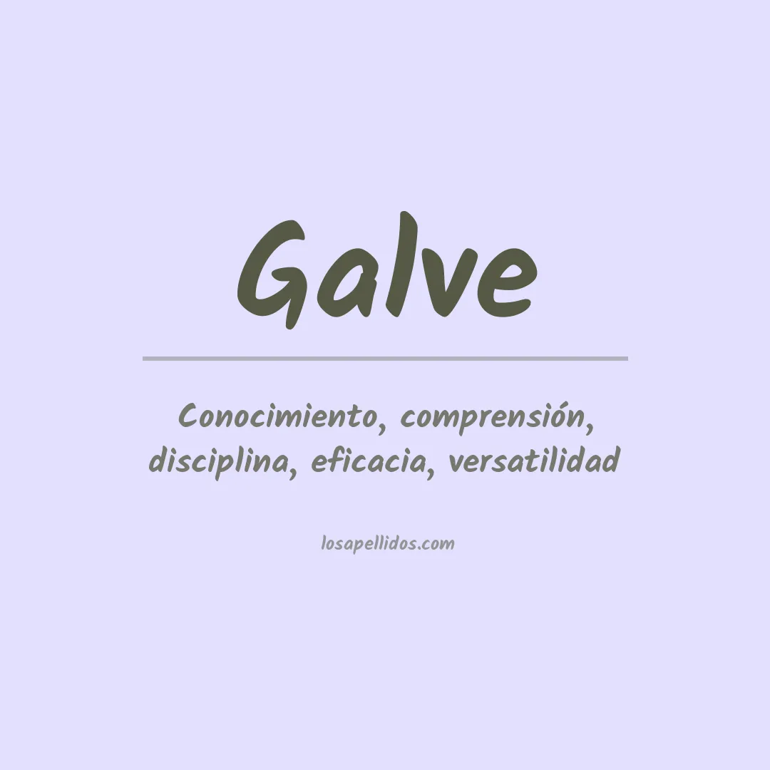 Apellido Galve