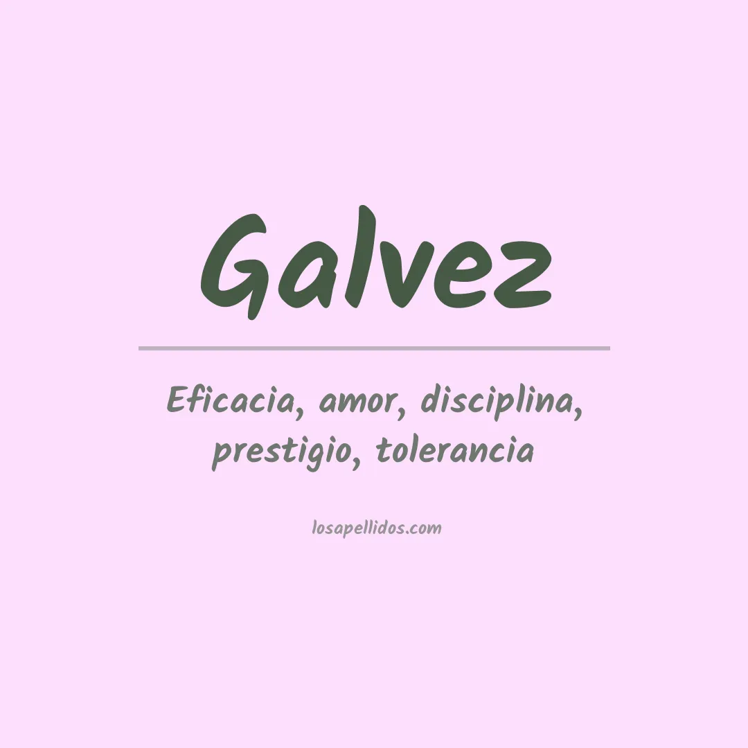 Apellido Gálvez