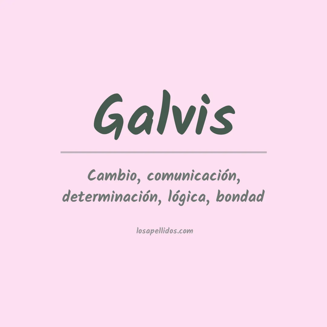 Apellido Galvis