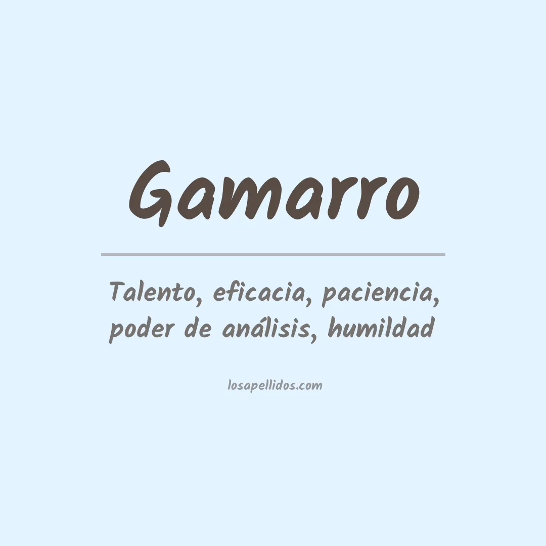 Apellido Gamarro