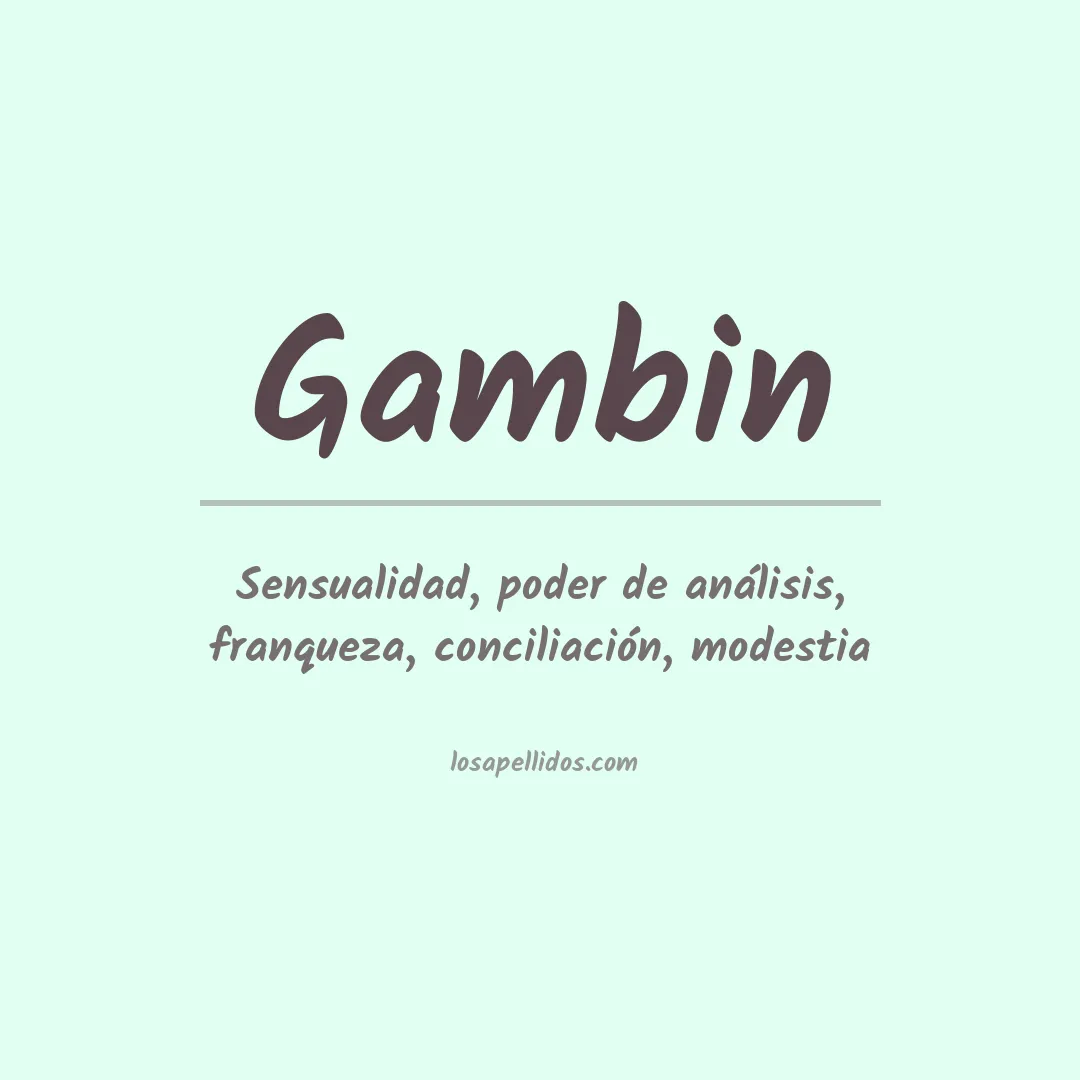 Apellido Gambin