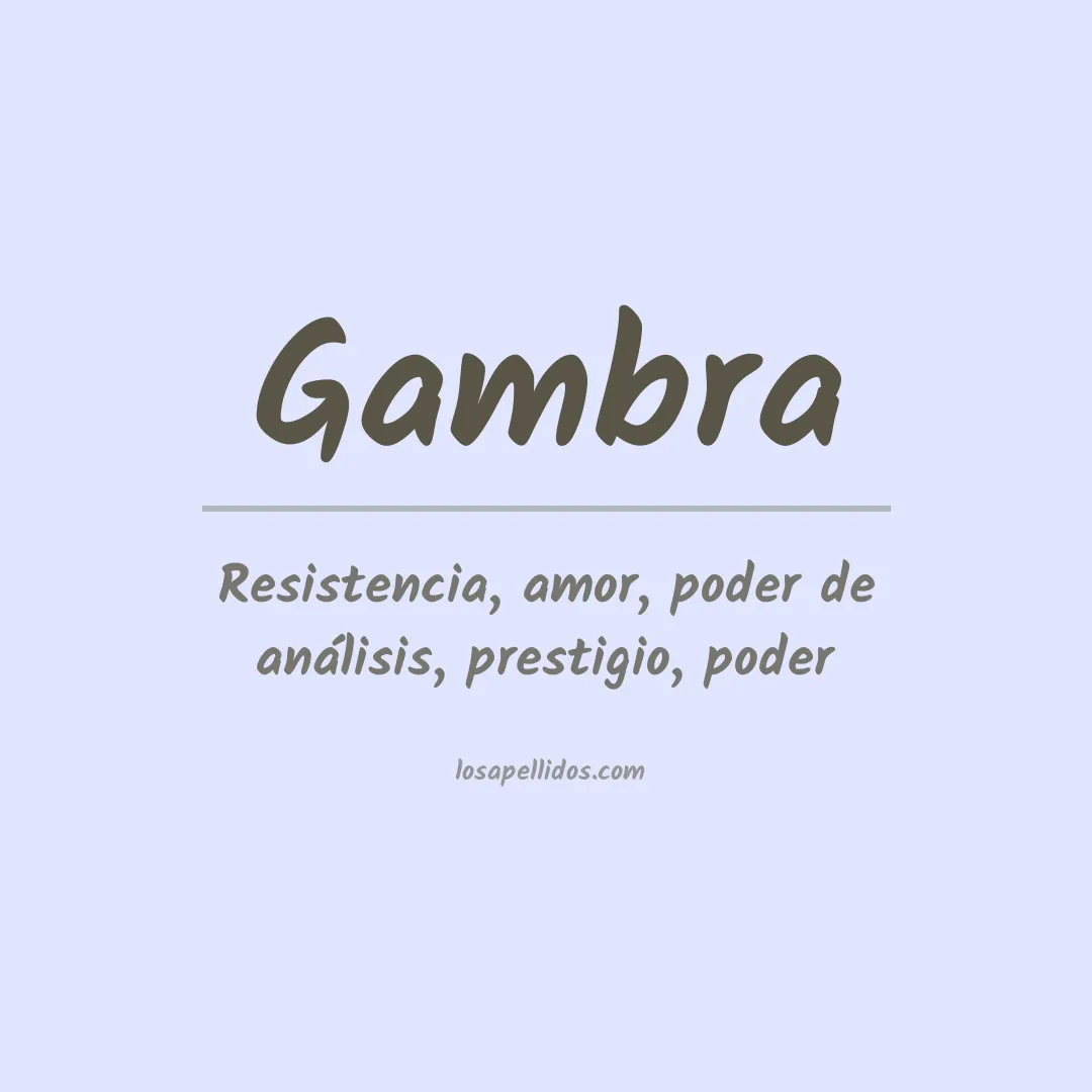 Apellido Gambra