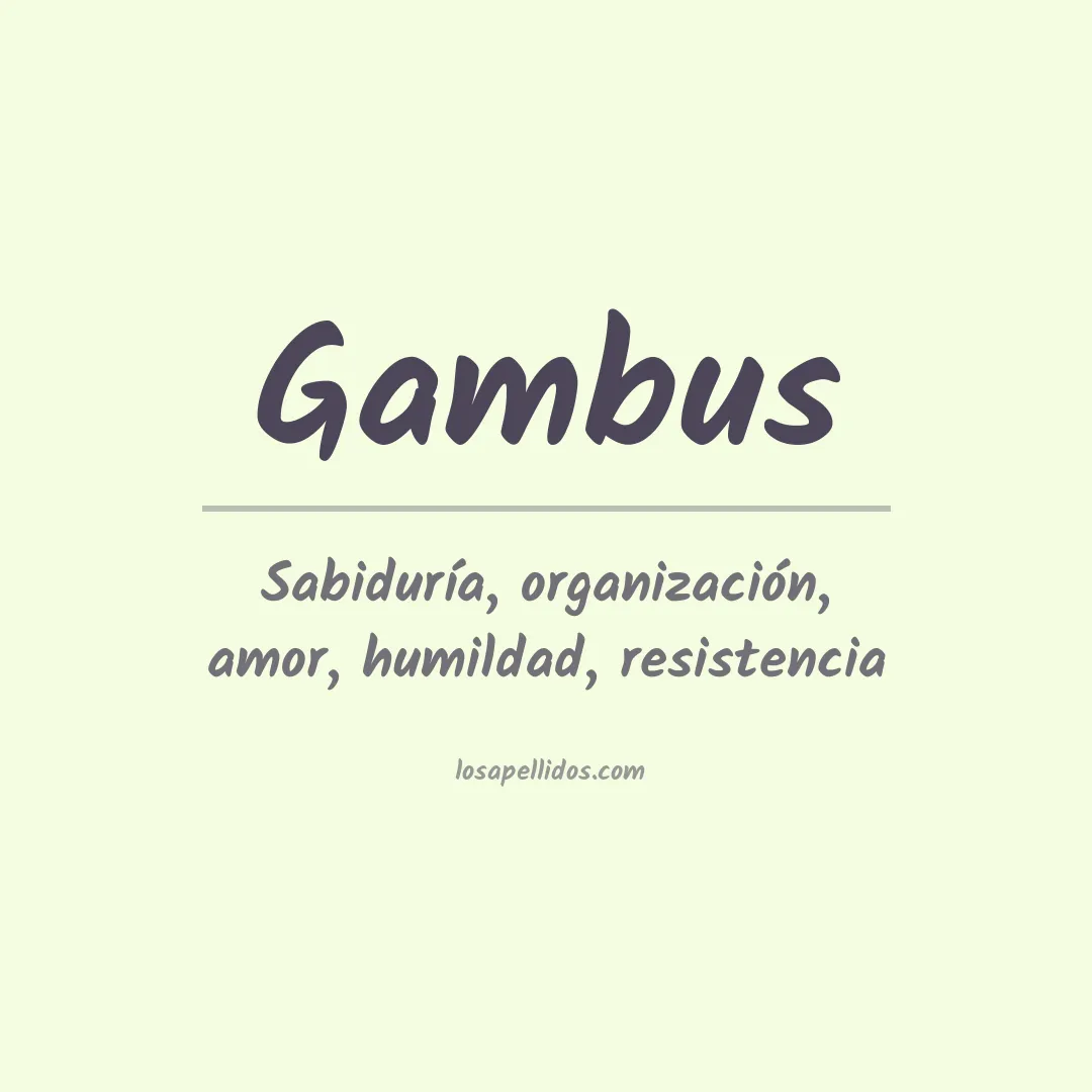 Apellido Gambus