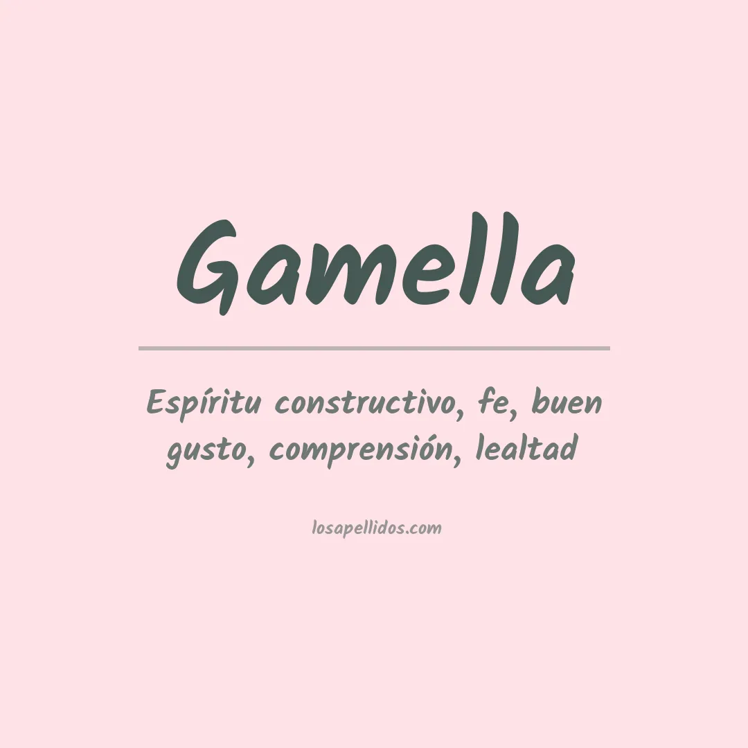 Apellido Gamella