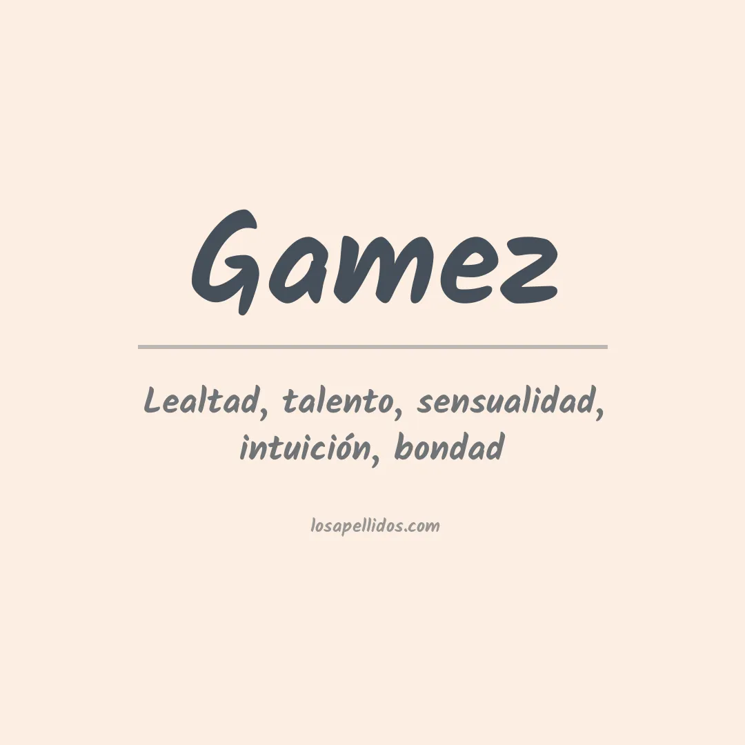 Apellido Gámez
