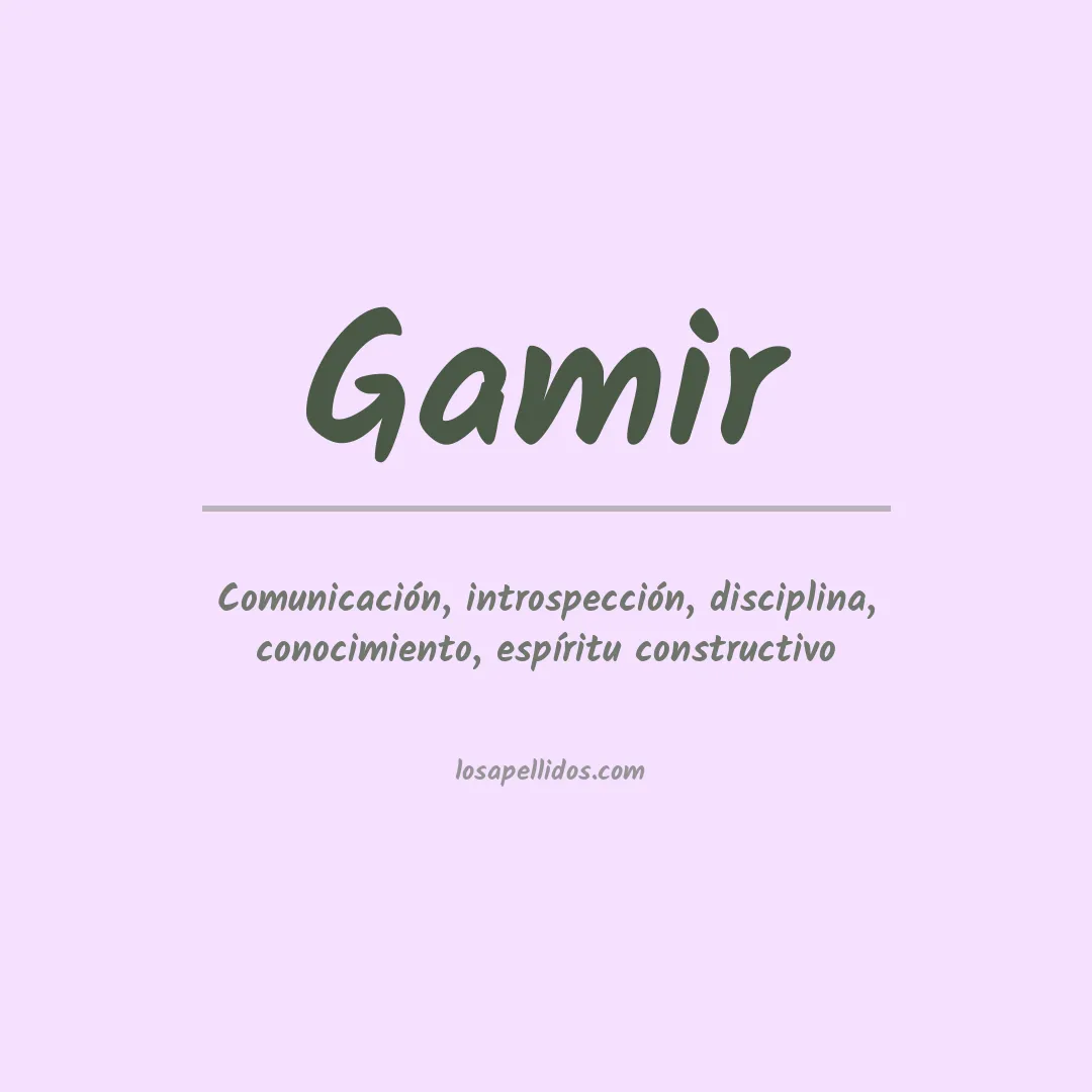 Apellido Gamir