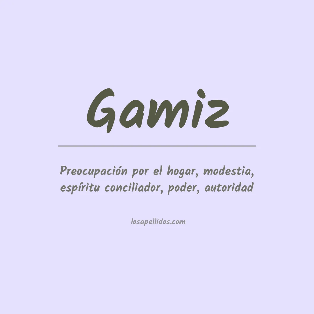 Apellido Gámiz