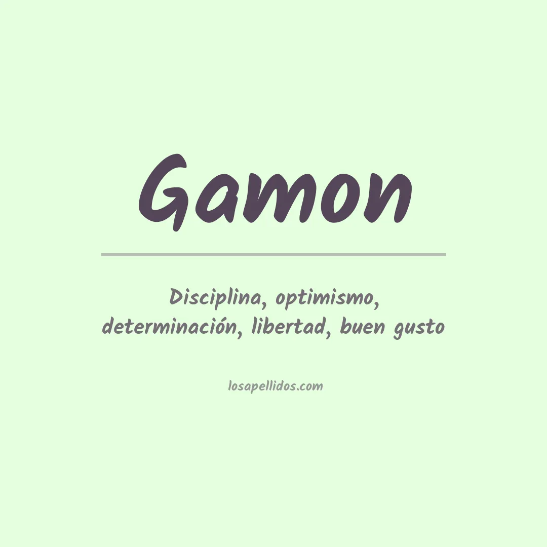 Apellido Gamón