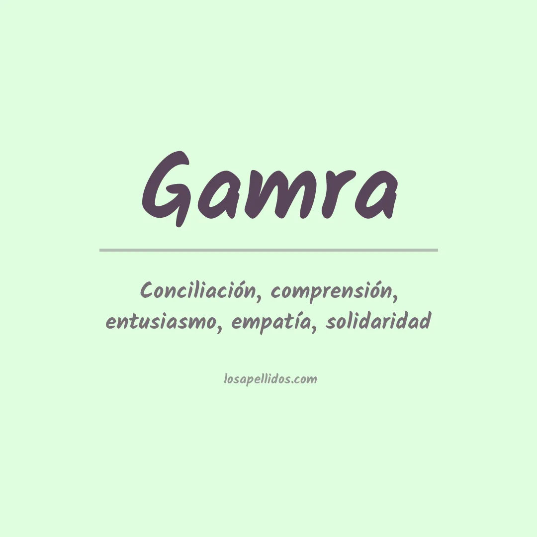 Apellido Gamra