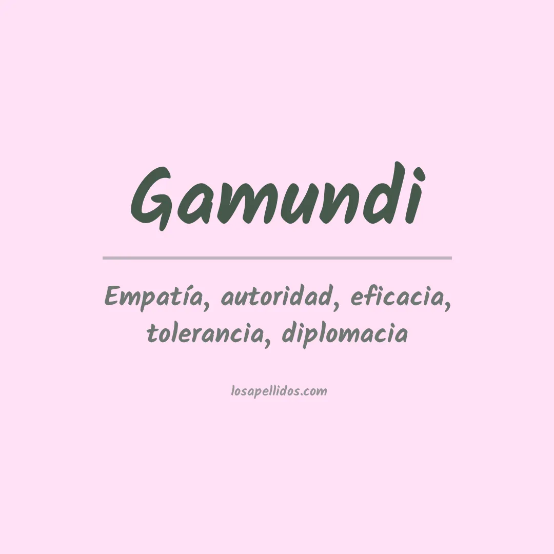 Apellido Gamundi