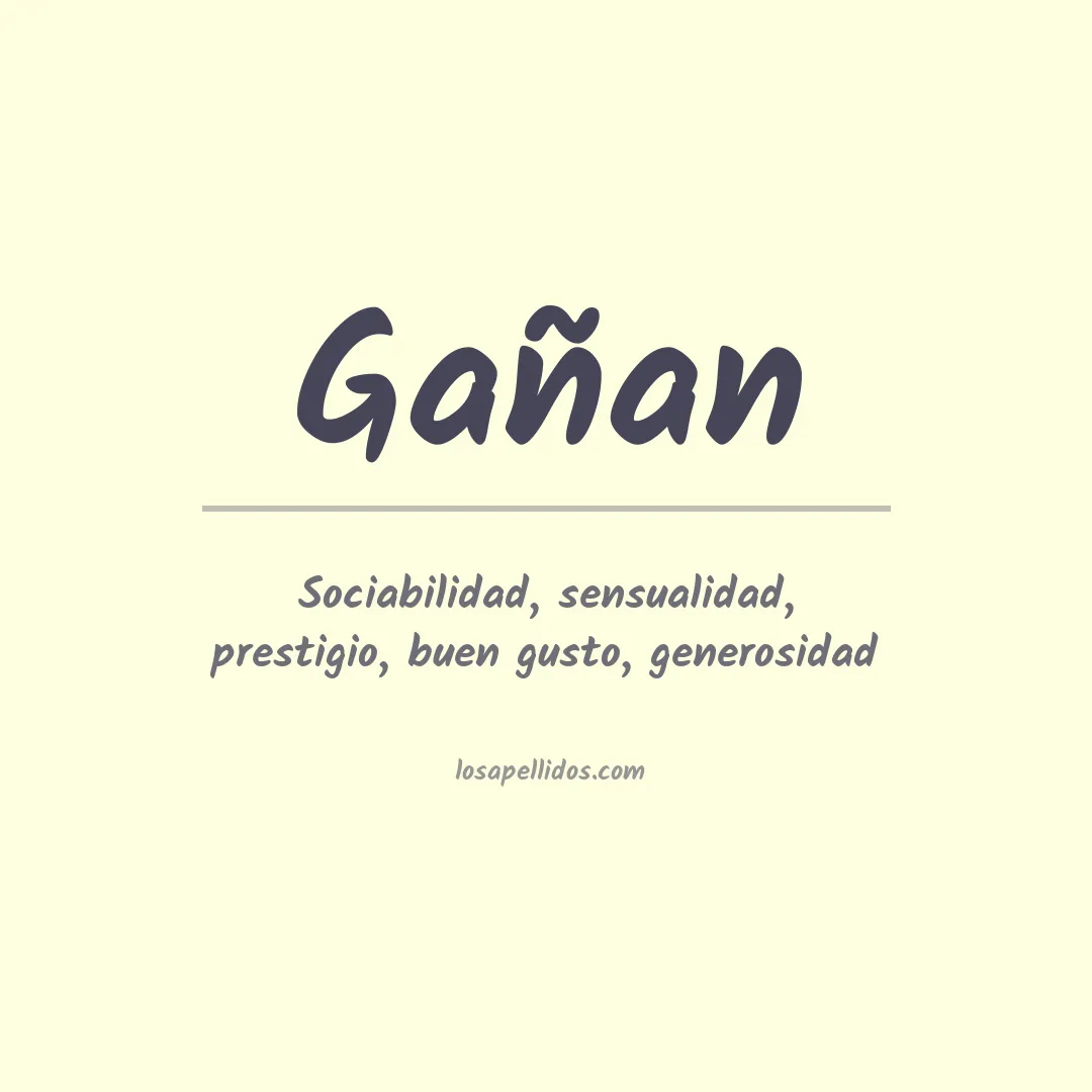 Apellido Gañan