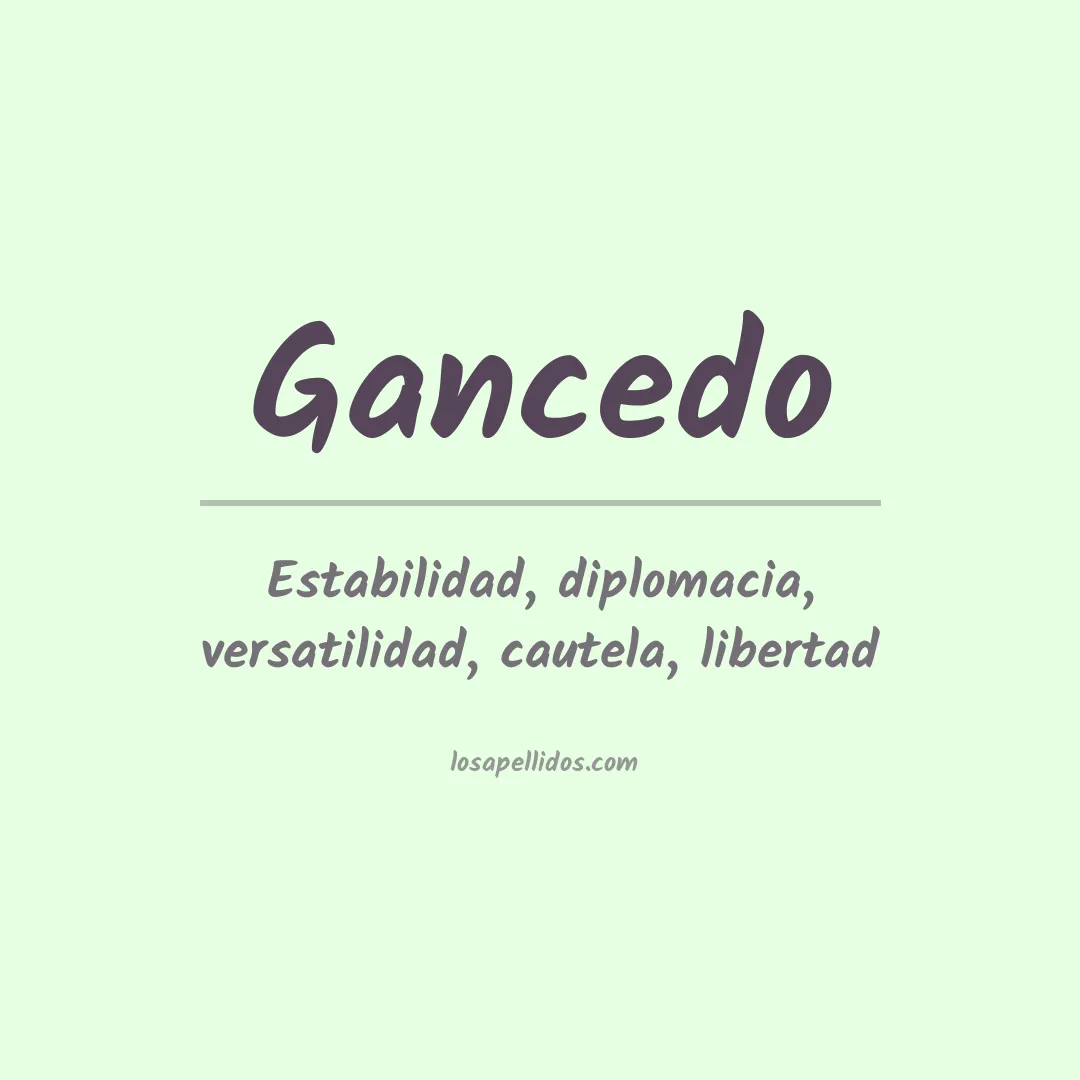 Apellido Gancedo