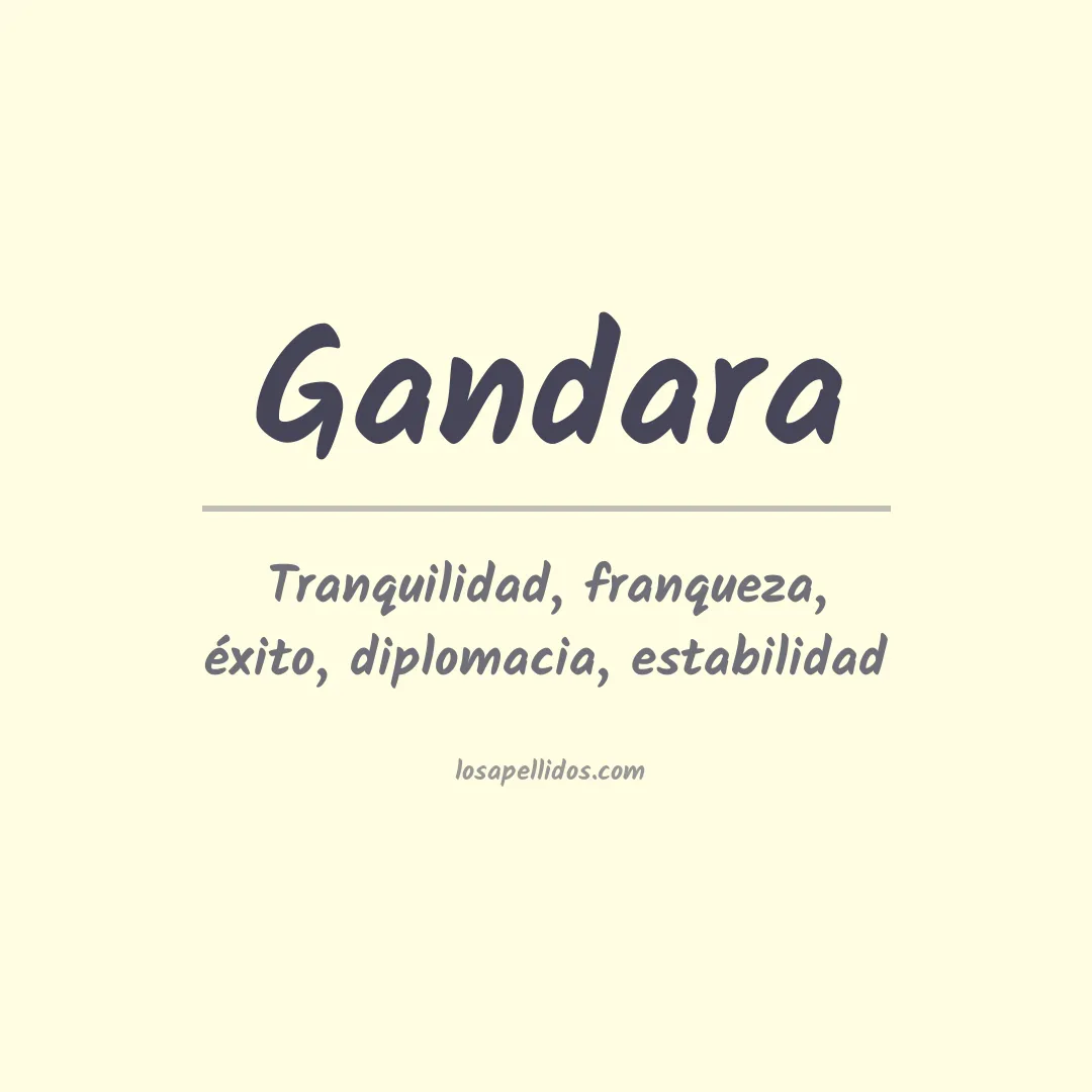 Apellido Gándara
