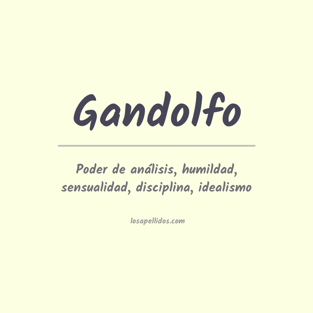 Apellido Gandolfo