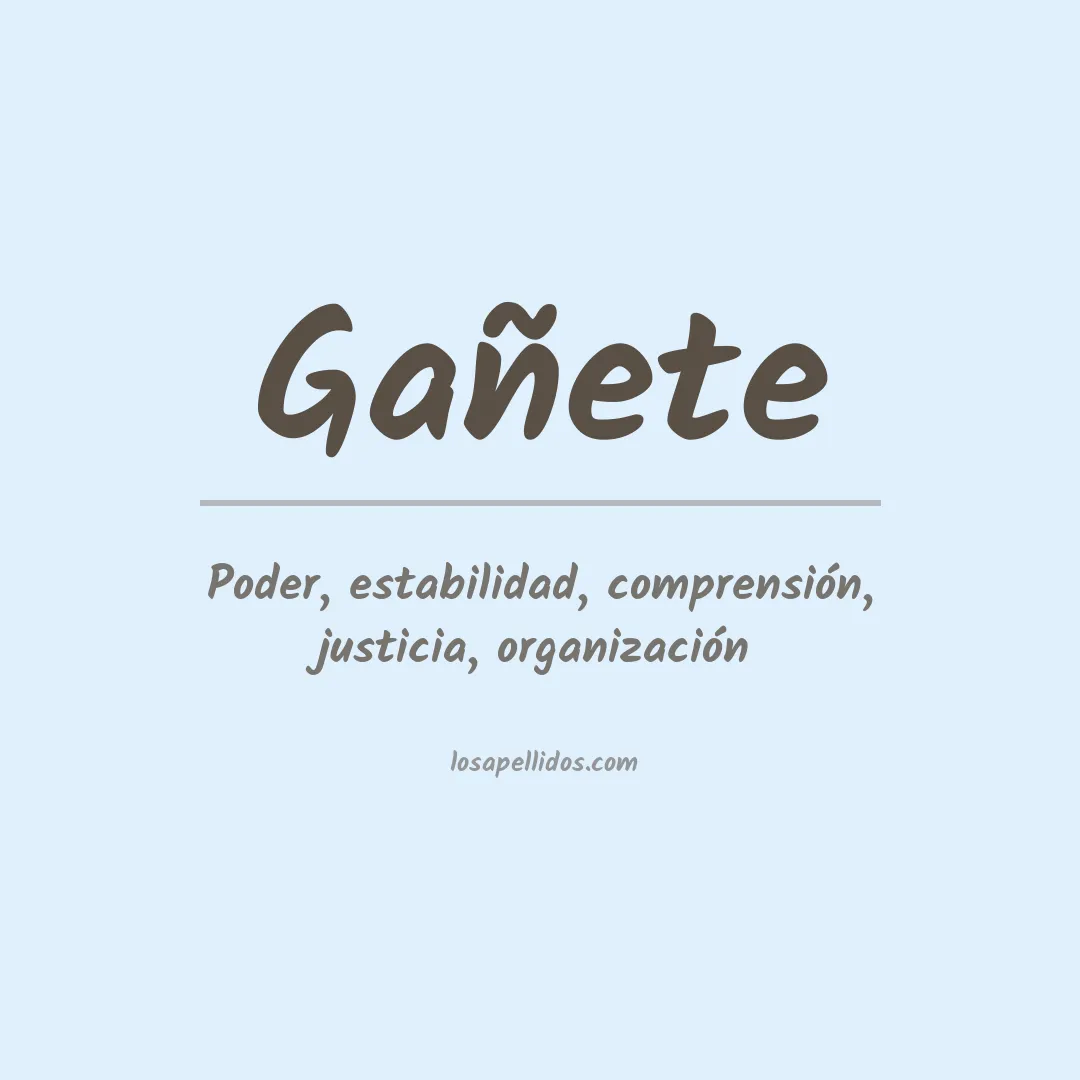 Apellido Gañete