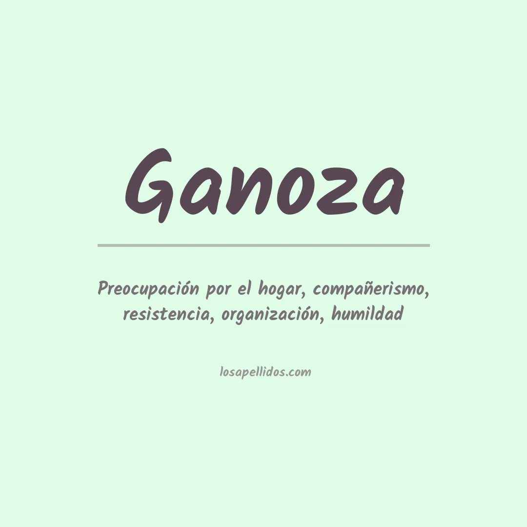 Apellido Ganoza