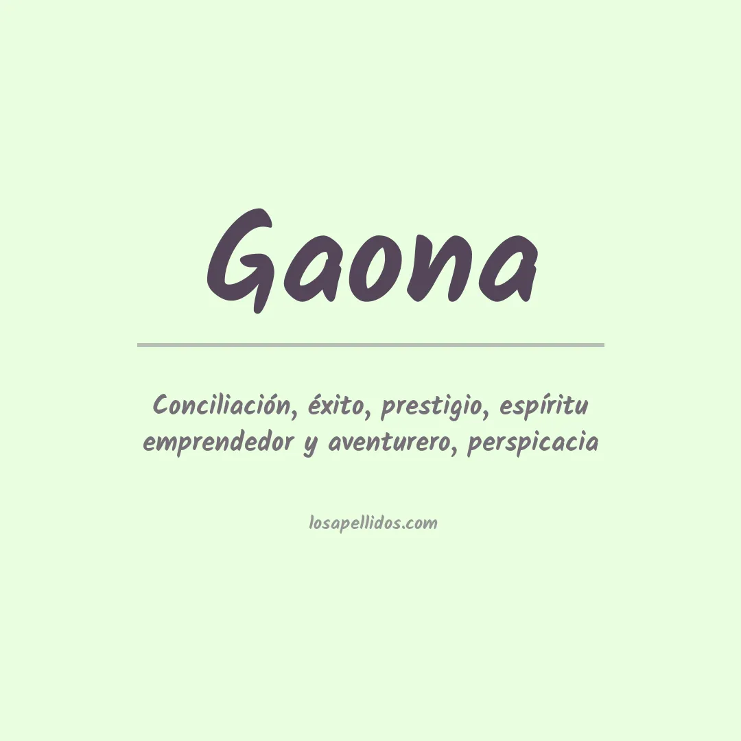 Apellido Gaona