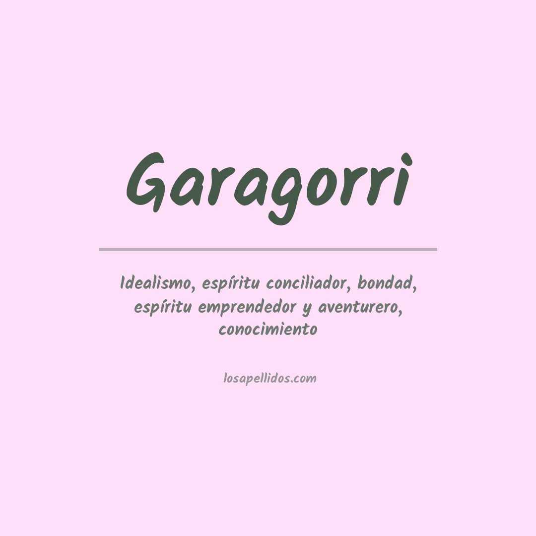 Significado del Apellido Garagorri