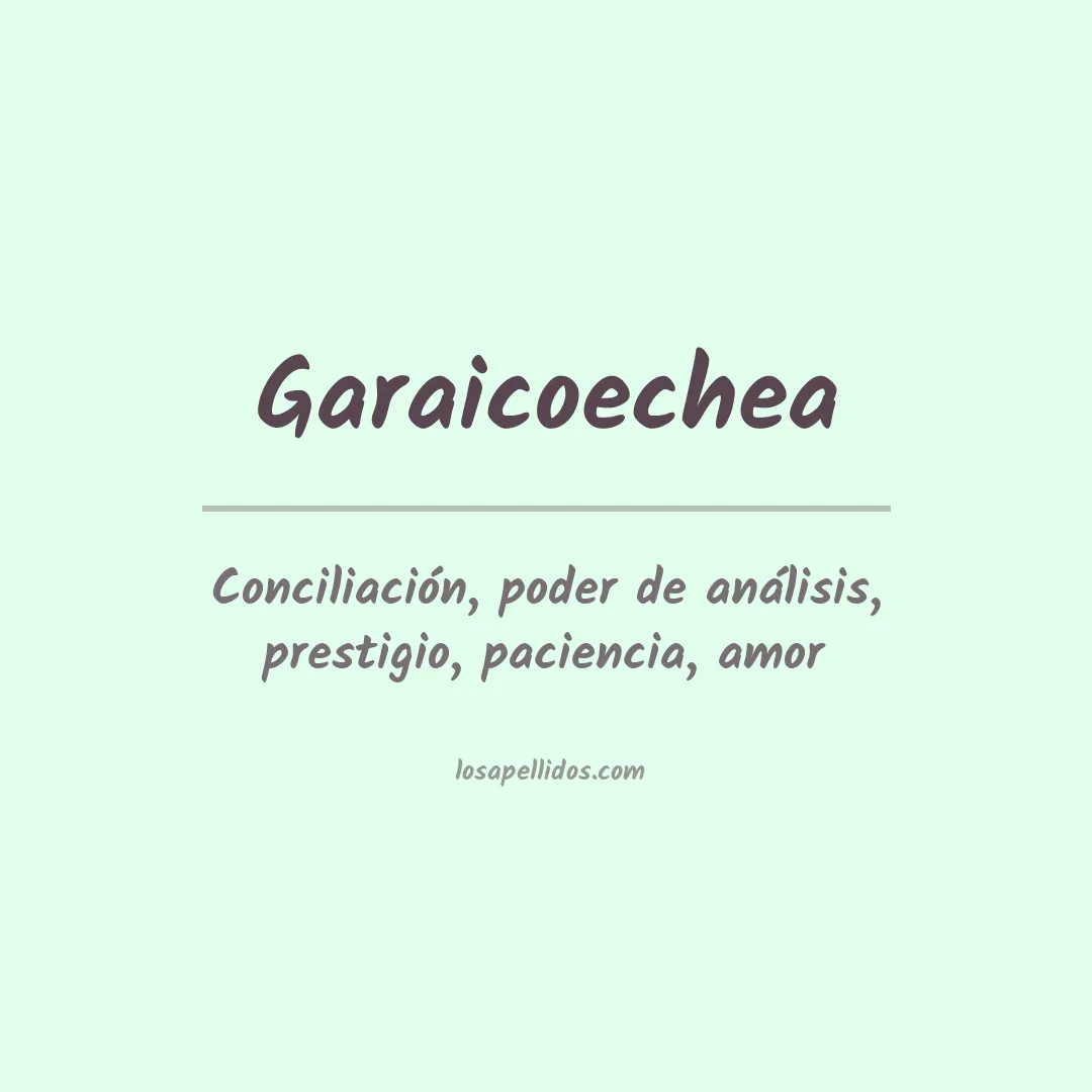 Apellido Garaicoechea