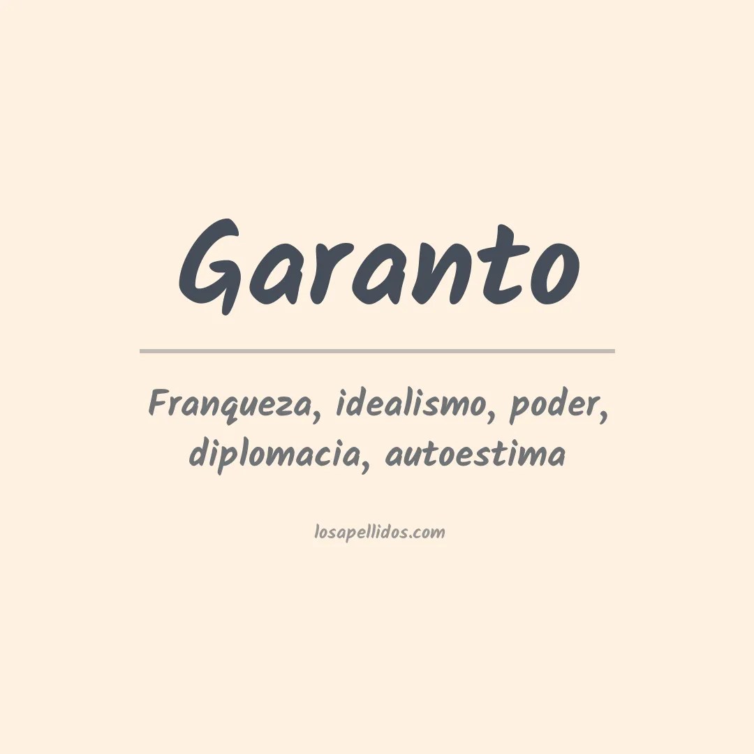Apellido Garanto