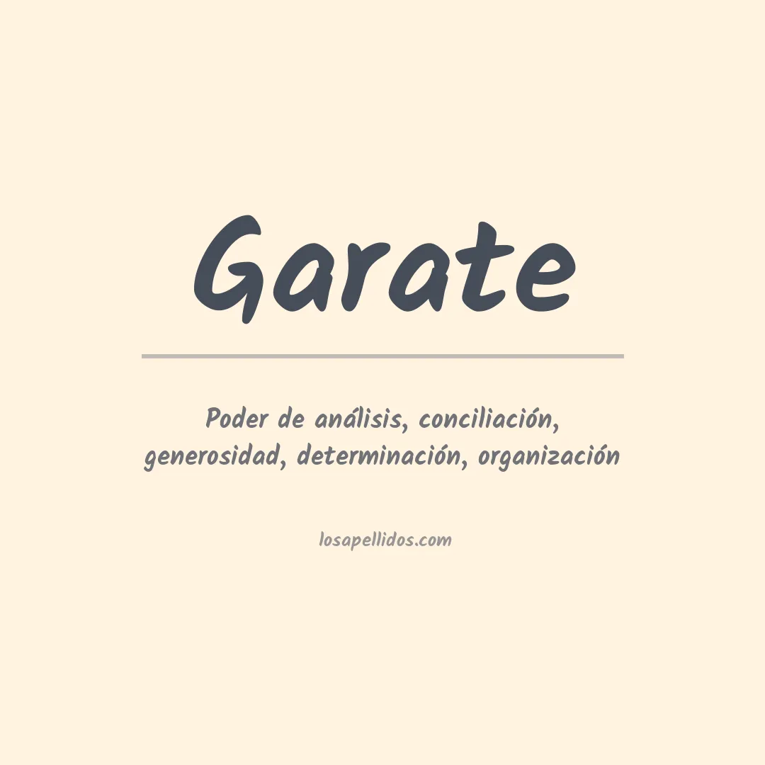 Apellido Garate