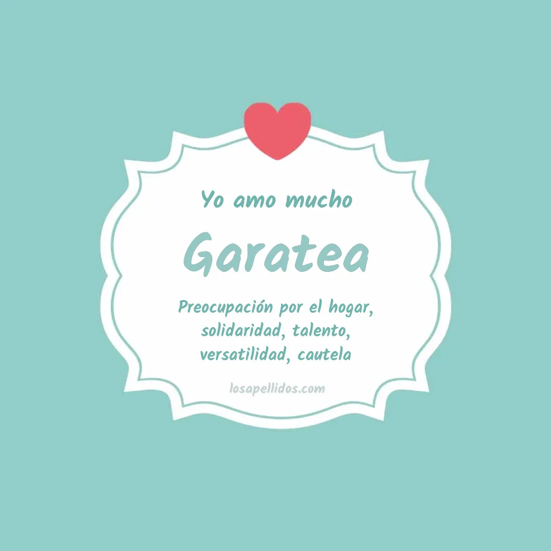 Yo amo mucho Garatea