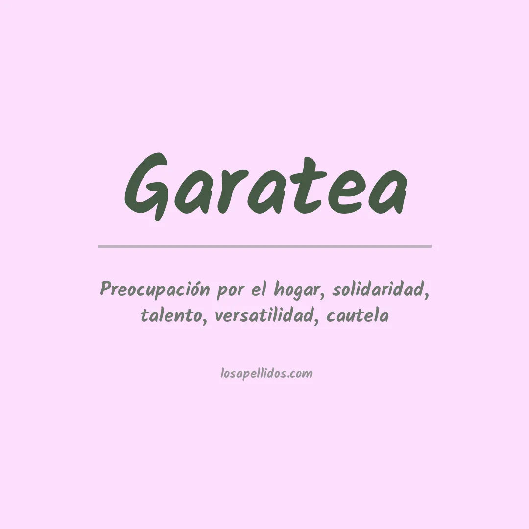 Apellido Garatea