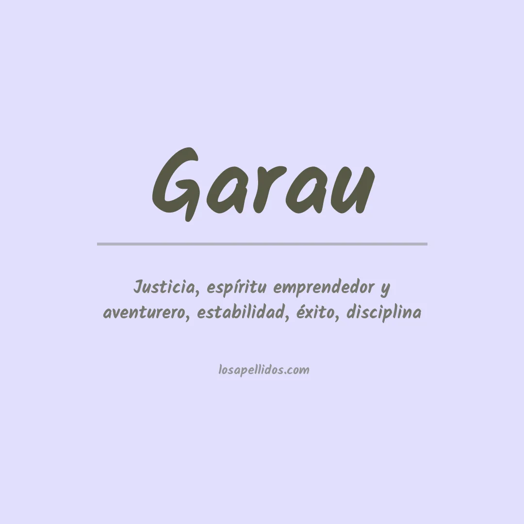 Apellido Garau