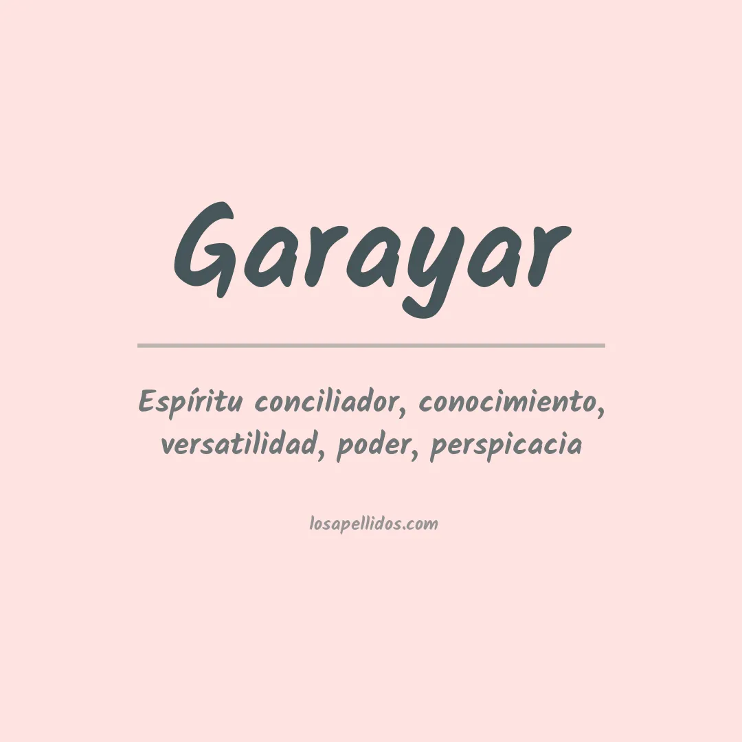 Significado del Apellido Garayar