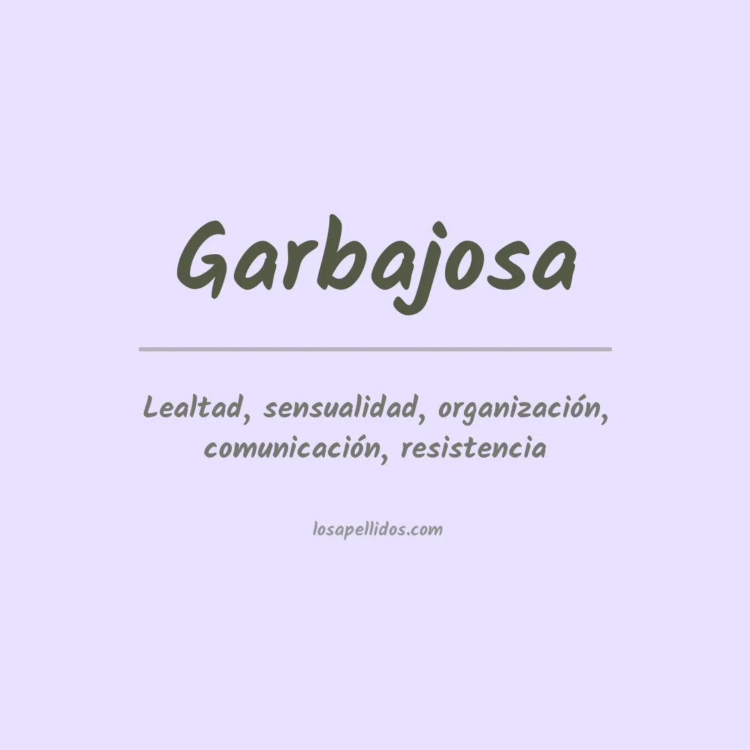 Apellido Garbajosa