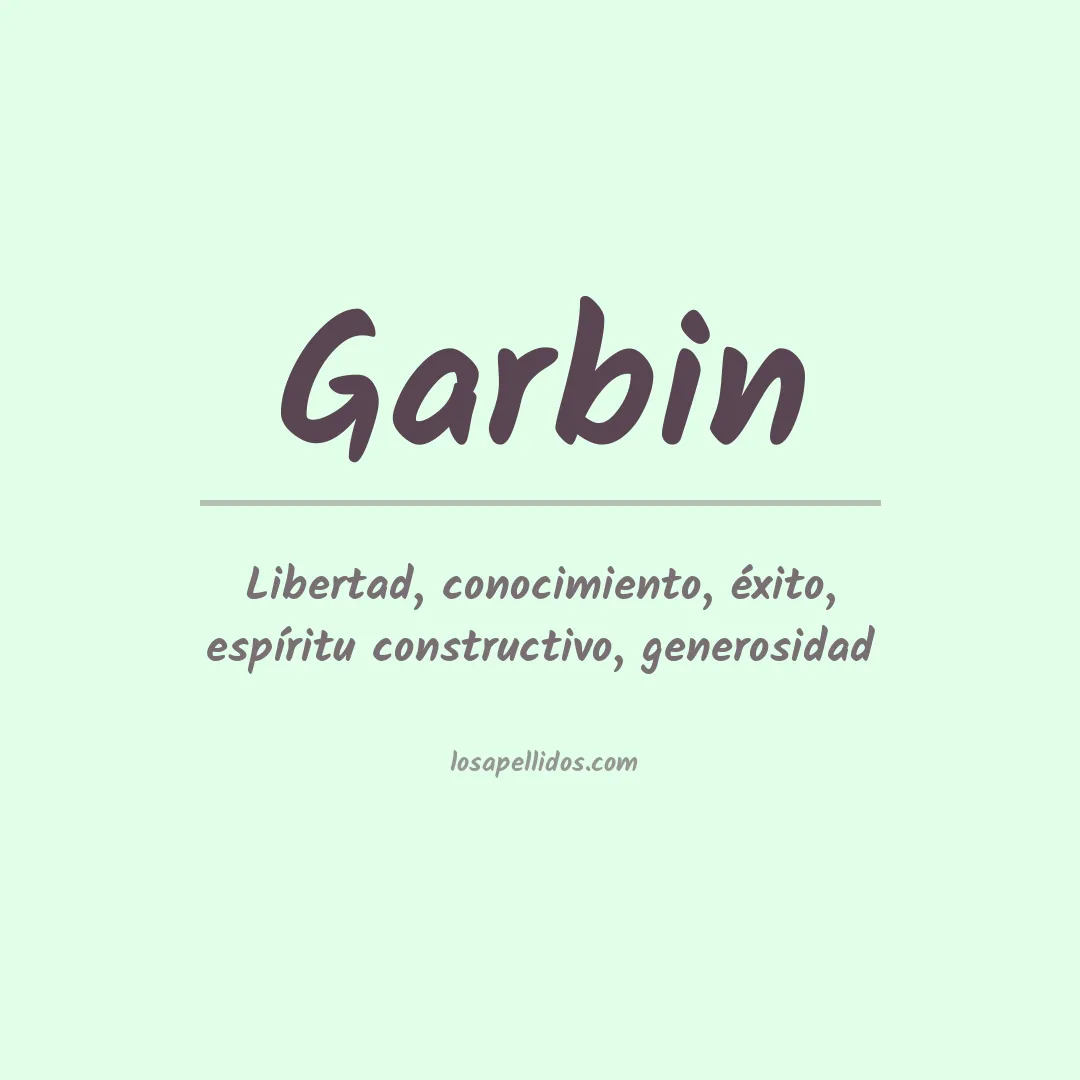 Apellido Garbin