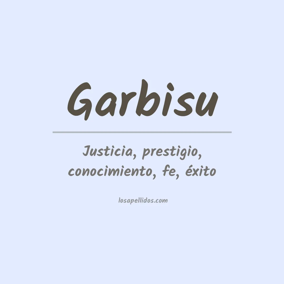 Apellido Garbisu