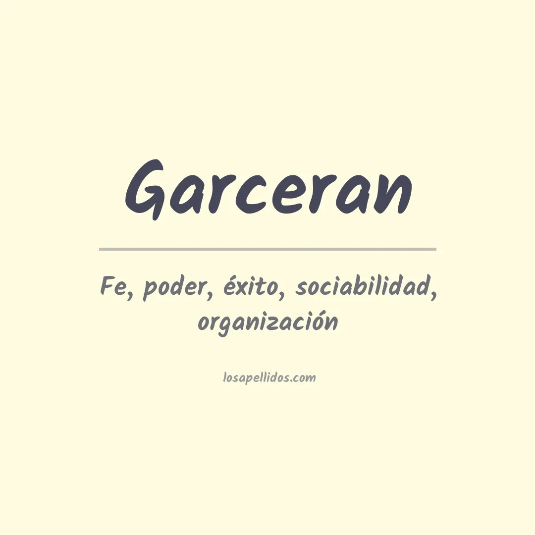 Apellido Garceran